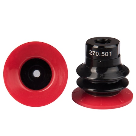 Fipa Bellows vacuum cup diam. 37 mm, Varioflex 30 Degrees/60 Degrees, fitting G1/8-female 20.037.149.16